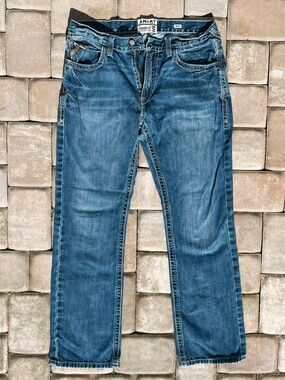 Ariat Men’s Blue Straight-Leg Jeans